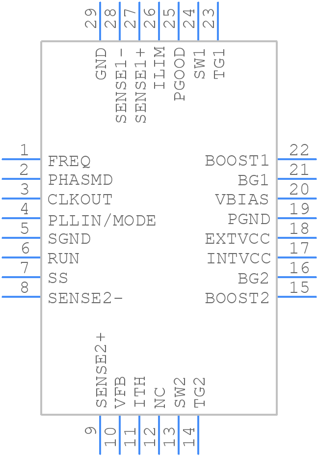 LTC3787MPUFD#PBF - Analog Devices - PCB symbol