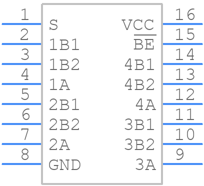 ADG3257BRQ-REEL - Analog Devices - PCB symbol