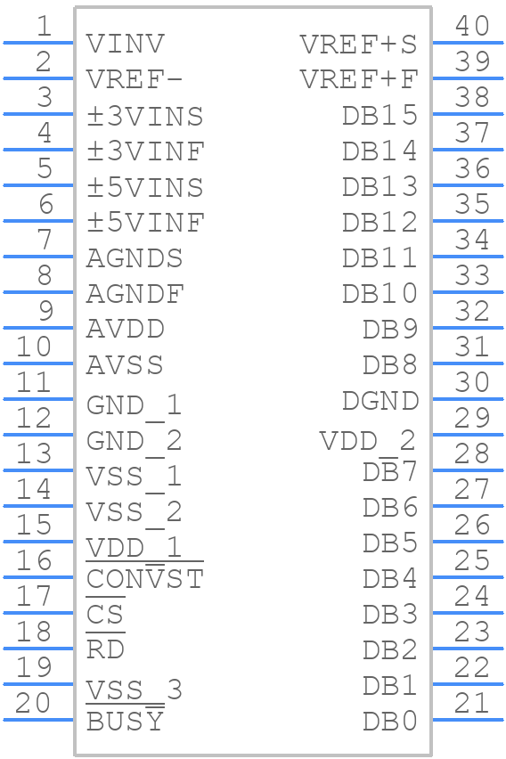 AD7884BQ - Analog Devices - PCB symbol