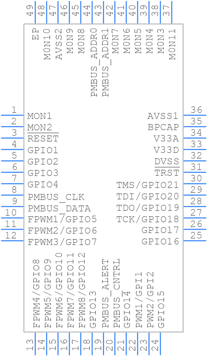 UCD9090ARGZT - Texas Instruments - PCB symbol