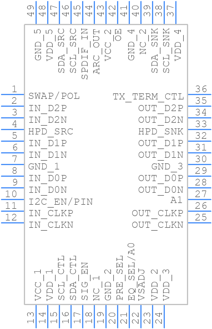 TMDS171RGZT - Texas Instruments - PCB symbol
