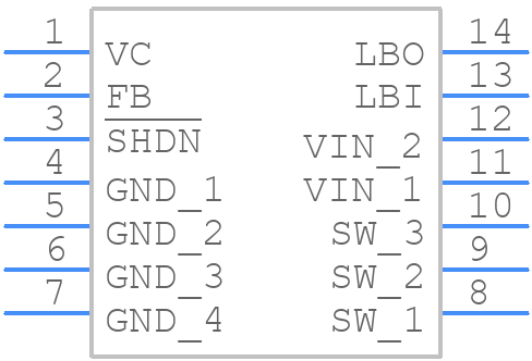 LT1308BCF#TR - Analog Devices - PCB symbol