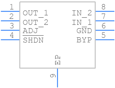 LT1964EDDPBF - Analog Devices - PCB symbol