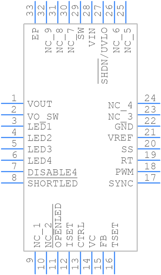 LT3599EUH#PBF - Analog Devices - PCB symbol