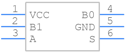 NLAS3157MX3TCG - onsemi - PCB symbol