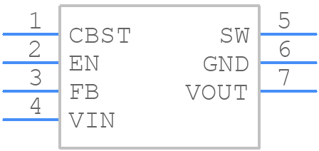 TPS61230ARNSR - Texas Instruments - PCB symbol