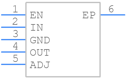 LP38511TJ-ADJ/NOPB - Texas Instruments - PCB symbol