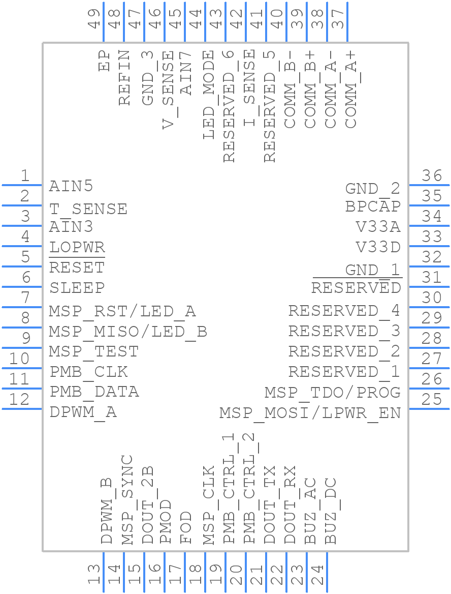 BQ500211ARGZT - Texas Instruments - PCB symbol