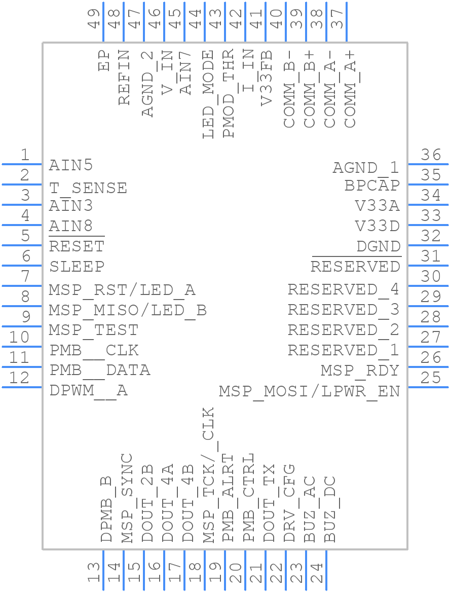 BQ500210RGZR - Texas Instruments - PCB symbol