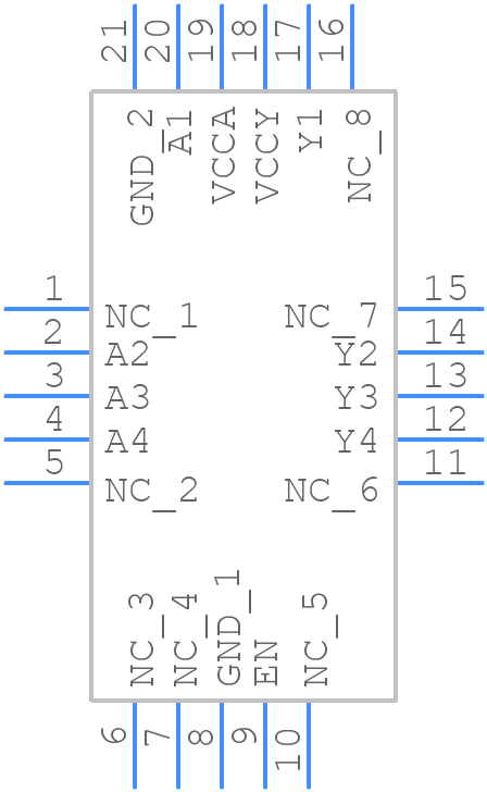 ADG3304BCPZ-REEL7 - Analog Devices - PCB symbol