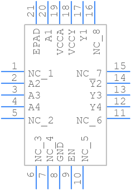 ADG3304BCPZ-REEL7 - Analog Devices - PCB symbol