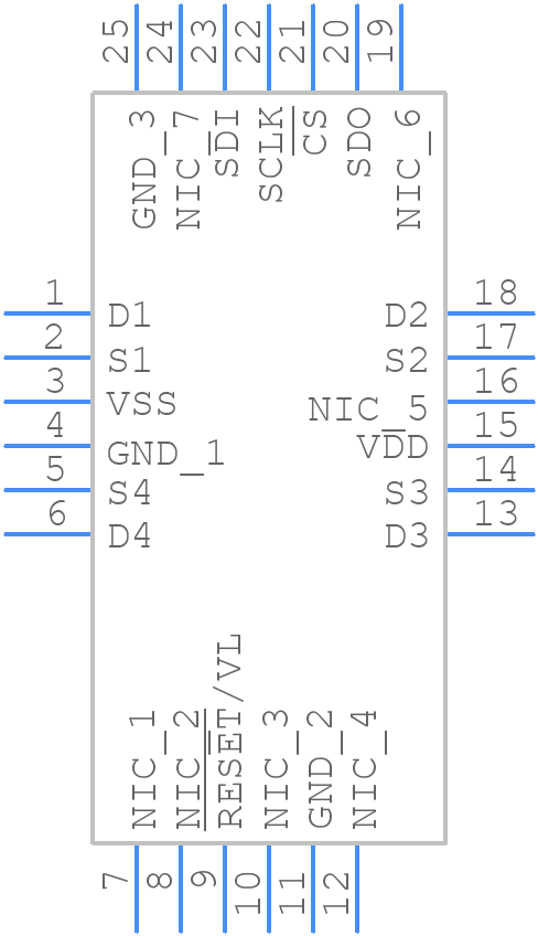 ADGS1412BCPZ - Analog Devices - PCB symbol