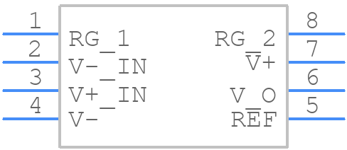 INA128UA/2K5 - Texas Instruments - PCB symbol