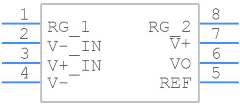 INA128UAG4 - Texas Instruments - PCB symbol