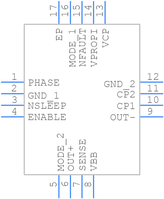 DRV8801RTYR - Texas Instruments - PCB symbol