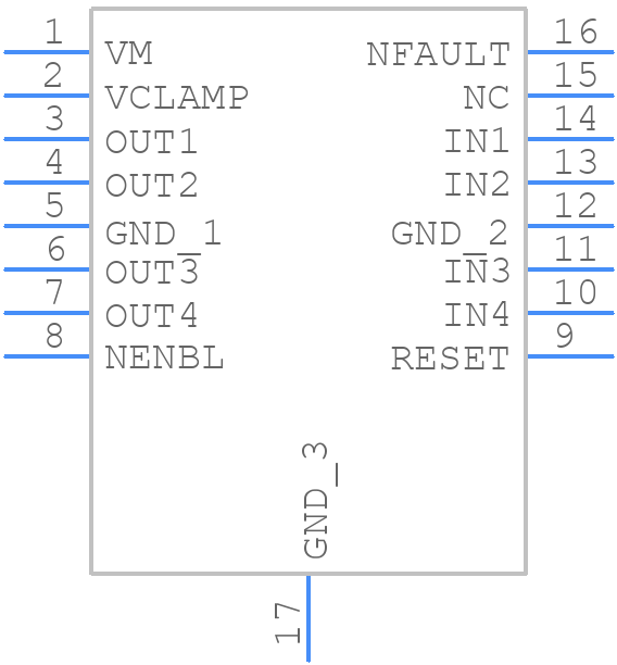 DRV8803PWP - Texas Instruments - PCB symbol