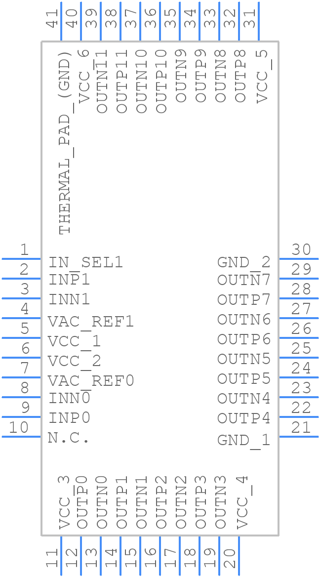 CDCLVD1212RHAT - Texas Instruments - PCB symbol