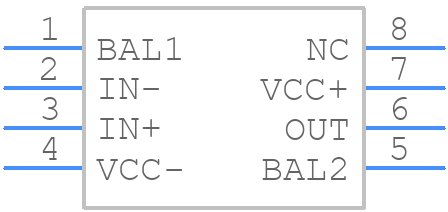 LF411CDG4 - Texas Instruments - PCB symbol