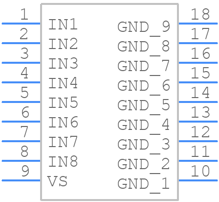UDN2981A - Allegro Microsystems - PCB symbol