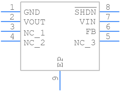 MCP1810T-12I/J8A - Microchip - PCB symbol