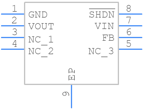 MCP1810T-33I/J8A - Microchip - PCB symbol