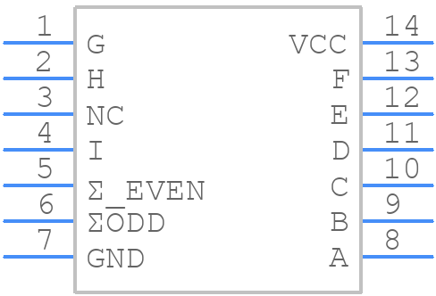 TC74HC280AP(F) - Toshiba - PCB symbol