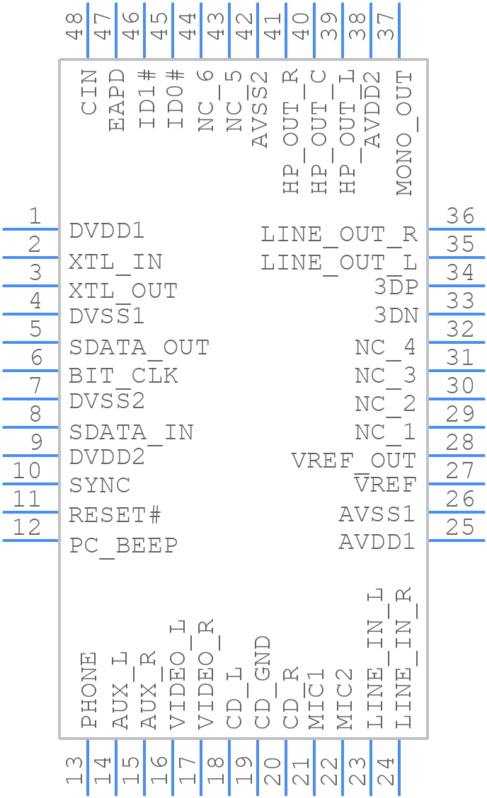 LM4550BVHX - Texas Instruments - PCB symbol