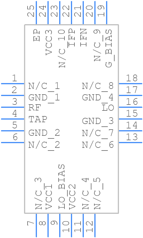 HMC689LP4E - Analog Devices - PCB symbol