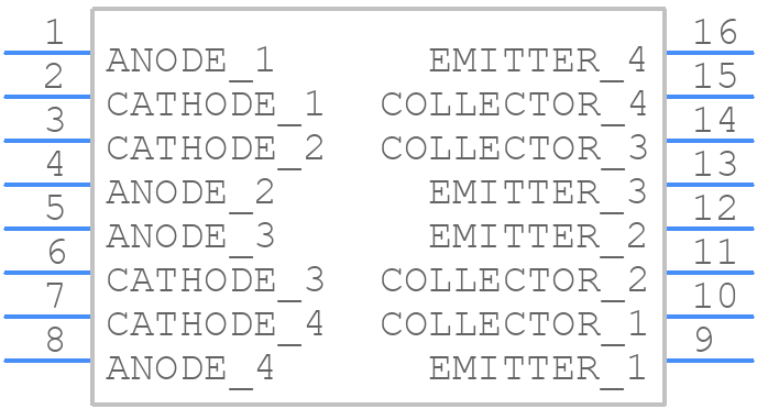 TLP504A-2(F) - Toshiba - PCB symbol