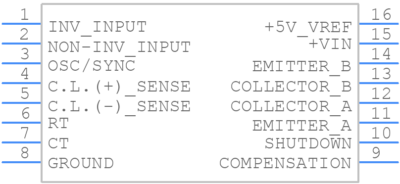 UC3524ADWTR - Texas Instruments - PCB symbol