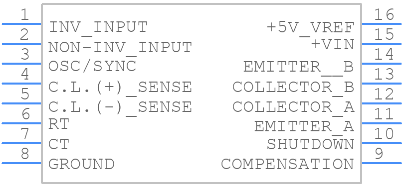 UC3524ANG4 - Texas Instruments - PCB symbol