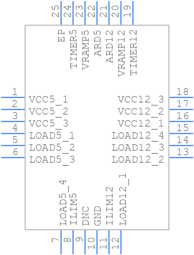 MAX34561T+ - Analog Devices - PCB symbol