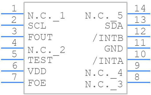 RX-8025SA:AA3:ROHS - Epson Timing - PCB symbol
