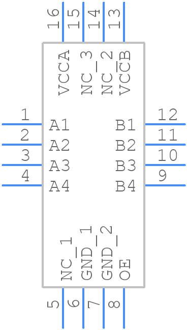 TXB0304RSVR - Texas Instruments - PCB symbol