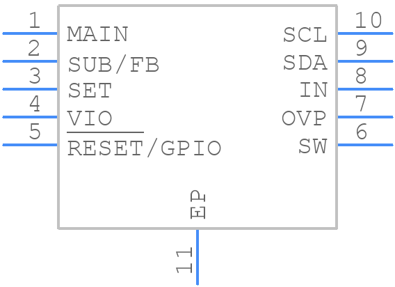 LM3509SDE/NOPB - Texas Instruments - PCB symbol