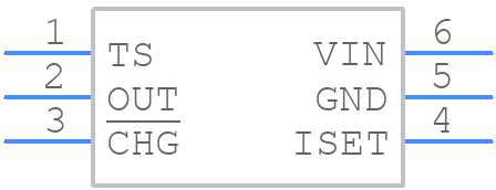 BQ21040DBVT - Texas Instruments - PCB symbol
