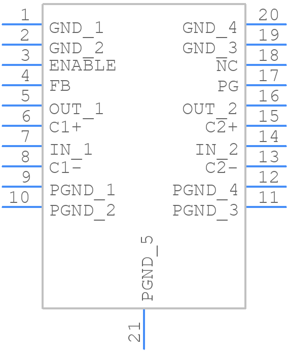 TPS60125PWP - Texas Instruments - PCB symbol