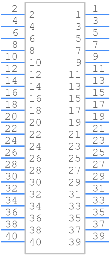 ERM5-020-05.0-L-DV-K-TR - SAMTEC - PCB symbol