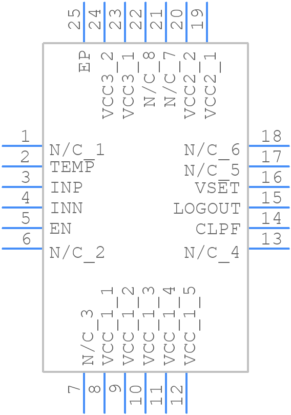 HMC602LP4E - Analog Devices - PCB symbol