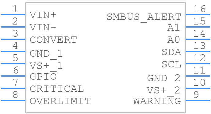 INA209AIPWRG4 - Texas Instruments - PCB symbol