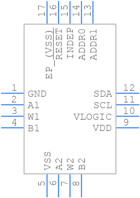 AD5142ABCPZ10-RL7 - Analog Devices - PCB symbol