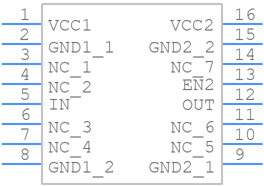 ISO7810DWW - Texas Instruments - PCB symbol