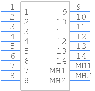 MEC1-108-02-F-D-RA1-SL - SAMTEC - PCB symbol