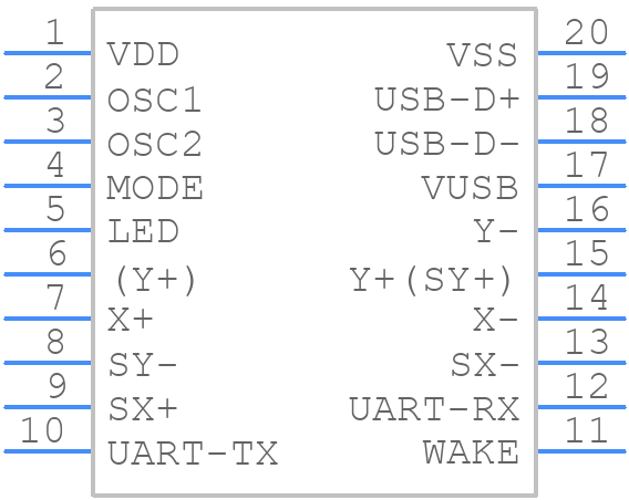 AR1100-I/SO - Microchip - PCB symbol