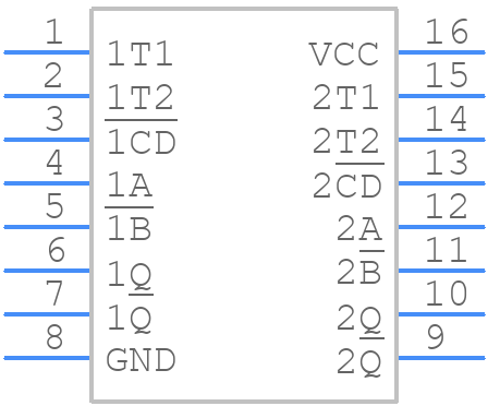 TC74HC4538AP(F) - Toshiba - PCB symbol