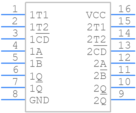 TC74HC4538AF(F) - Toshiba - PCB symbol