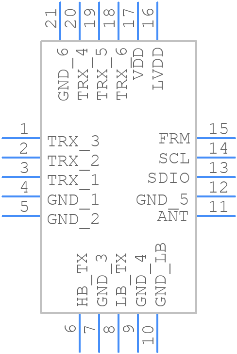BGSF18DM20 - Infineon - PCB symbol