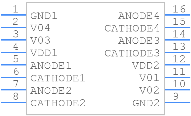 ACSL-6420-06TE - Avago Technologies - PCB symbol