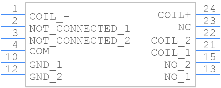 H3FA-SA-12/24VDC - OMRON Electronics - PCB symbol
