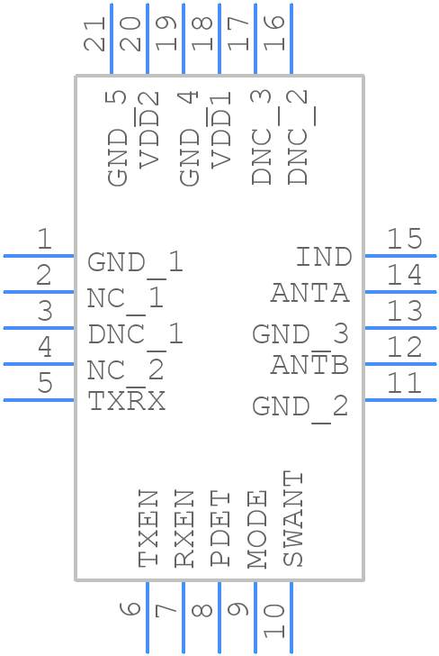 RFX2411 - Skyworks - PCB symbol